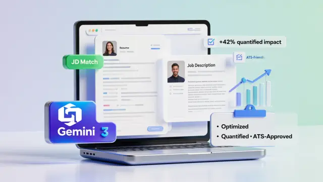 Resume Rewrites with Gemini 3: JD Fit, ATS, and Metrics