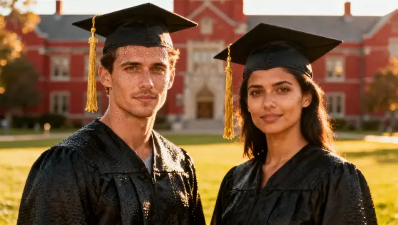 Graduation Season! Cap & Gown Portraits — Male & Female Midjourney Prompts