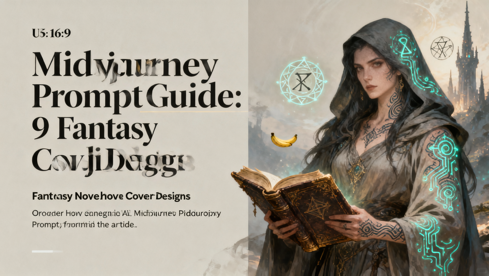 Midjourney Prompt Guide: 9 Fantasy Novel Cover Designs