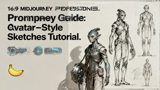 Midjourney Prompt Guide: Avatar-Style Concept Sketches Tutorial